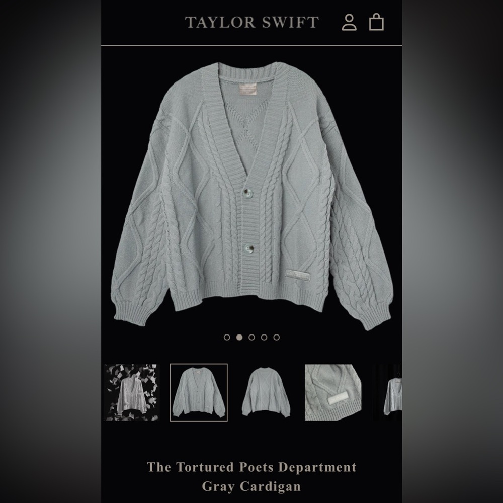 Taylor Swift Cardigan - The Tortured Poets Department